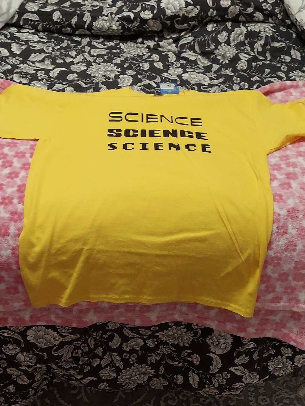 Large Yellow 'SCIENCE' Graphic Tee